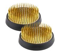 KHBUAB 2pezzi Supporto per Composizione Floreale in Rame con Copertura in Gomma Oro, Strumento Facile per Disposizione Fiori e Rami per Amanti Dell'arrangiamento Floreale