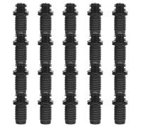 KHBUAB 30 Pezzi Kit di Fibbie per Griglia Altoparlante in Plastico Nero, Sostituzione Affidabile e Facile Manutenzione per Apparecchi Audio Domestici e Teatri