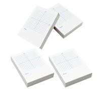 KHBUAB Blocco Note a Griglia Xy, Quaderno per Esercizi di Matematica, Carta Bianca, Formato Dual-use un Lato Assi Xy un Lato Bianco, per Scuola e Pratica