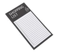 KHBUAB Blocco Note Magnetico Design Carino per Frigorifero Carta Nero Funzione Messaggi Visibili e Scrittura Liscia, per Lista della Spesa su Porta Frigo