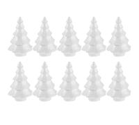 KHBUAB Coni di Schiuma per Albero di Natale 10 Pezzi Mini Forme Artigianali da 150 MM per Lavoretti Creativi Stagionali da Tavolo per Eventi e Scuole