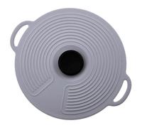 KHBUAB Coperchio in Silicone Riutilizzabile per Alimenti Manico Robusto, Copertura Ermetica per Conservazione e Protezione in Frigorifero e Microonde