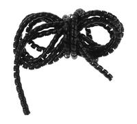 KHBUAB Copricavi Spirale in Pp Nero per Protezione Cavi Elettrici, Resistente e Anti Groviglio, per Biciclette Elettriche e Attrezzature Esterne, 3 Metri