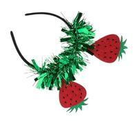 KHBUAB Fascia per Chioma Fragola Creativa e Simpatica in Feltro e Plastica, Accessorio per Feste e Performance per Un'atmosfera Estiva Unica