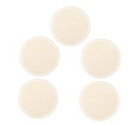 KHBUAB Fondo per Borsa Uncinetto 5 Pezzi Base in Legno 15 CM per Borse Fai da Te Adatta a Chi AMA Cucito e Ricamo