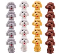 KHBUAB Gommine a Forma di Cucciolo di Cane Adorabili per Studenti, Set da 20 Pezzi in Tpr per Festa Scuola Decor e Forniture Scolastiche Creative Colore Casuale