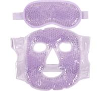 KHBUAB Maschera Fredda in Pvc e Tessuto Morbido gli Occhi Gel Riutilizzabile Design a Sfera per Impacco Freddo Multifunzionale Colore Casuale per Relax Notturno
