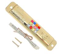 KHBUAB Mezuzah in Lega di Zinco Oro con Pergamena Kosher Interna, Protezione Spirituale e Decorazione per Porta di Casa, Set 1 Pezzo Elegante e Vintage