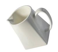 KHBUAB Mini Brocca per Panna in Ceramica Bianca 230 Ml, Barattolo per Servire Latte e Salsa Beccuccio Anti-goccia, per Caffè, Tè e Uso Quotidiano in Cucina