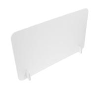 KHBUAB Pannello Divisorio Bordi Arrotondati Bianco in PVC Resistente e Anti-spruzzo per Tavoli per Ristoranti e Uffici Aziendali
