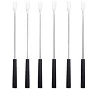 KHBUAB Set 6 Forchette Resistenti e Pratici in Inossidabile per Fonduta Manico in Pp, per Immergere e Gocce di, Utensili da Cucina