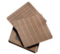 KHBUAB Set Stampi per Torrone in Metallo Resistente Bordi Lisci, Piccolo e Portatile, per Cucina e Pasticceria, Accessorio Grattugia Incluso per Principianti e Veterani