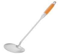 KHBUAB Spatola Resistente al Calore Design senza Cuciture in Inossidabile con Manico in Legno e Delicata Sulle Pentole per Wok per Saltare e Friggere
