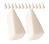 KHBUAB Spugne per Nail Art 20 Pezzi Spugna Bianca in Spugna Multiuso e Confortevole per Manicure e Make Up Effetto Sfumato per Unghie e Cosmetici