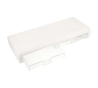 KHBUAB Supporto per Monitor Rialzo per Scrivania con in Plastica Bianco Resistente a Deformazioni e Abrasioni per Uffici