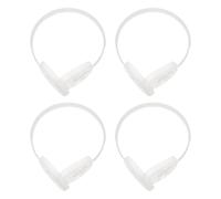 KHBUAB Supporto per Paraorecchie Scaldaorecchie Pratico 4 in Plastica Bianco per Donna e Bambina, per Studiare e Pattinare