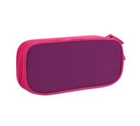 KHDKLXOHZ Carino Morning Glory, astuccio viola di grande capacità, astuccio per cancelleria, astuccio con scomparti con cerniera, per studenti scolastici, ragazze, ragazzi, donne, uomini, rosa, 3 D