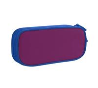 KHDKLXOHZ Carino Morning Glory, astuccio viola di grande capacità, astuccio per cancelleria, astuccio con scomparti con cerniera, per studenti scolastici, ragazze, ragazzi, donne, uomini, Blu, 3 D