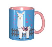 KHDKLXOHZ Cute Cute Alpaca Double Color Ceramic Mug - Modello 3D 11oz Tazza da caffè & Tazza di tè Bere, Due Toni di Ceramica Colore
