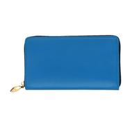 KHDKLXOHZ Elegante borsa lunga in pelle da donna | Berlino blu | portafoglio in pelle PU con cerniera pochette borsa porta carte di credito portafoglio portamonete organizer pochette, 3D, Taglia