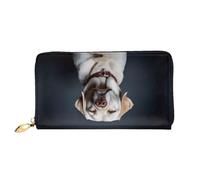 KHDKLXOHZ Elegante borsa lunga in pelle da donna | Simpatico cane labrador | portafoglio in pelle PU con cerniera, pochette porta carte di credito, portamonete, 3D, Taglia unica, Classico
