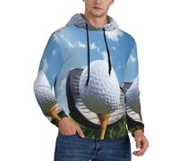 KHDKLXOHZ Felpe con cappuccio da uomo Pullover Golf Club Stampa Felpa con cappuccio a maniche lunghe Felpa con cappuccio Casual Top con coulisse Grandi tasche, 3D, 3XL