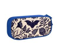 KHDKLXOHZ Simpatico astuccio con pipistrello, grande capacità, astuccio per cancelleria, astuccio con scomparti con cerniera, per studenti scolastici, ragazze, ragazzi, donne, uomini, Blu, 3 D, Zaino