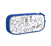 KHDKLXOHZ Simpatico astuccio con stampa chimica di grande capacità, astuccio per cancelleria, astuccio per cancelleria, portapenne con scomparti con cerniera, per studenti scolastici, ragazze, ragazzi