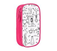 KHDKLXOHZ Simpatico astuccio con stampa chimica di grande capacità, astuccio per cancelleria, astuccio per cancelleria, portapenne con scomparti con cerniera, per studenti scolastici, ragazze, ragazzi