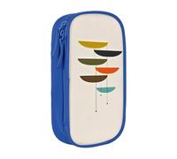 KHDKLXOHZ Simpatico astuccio con stampe moderne di metà secolo, grande capacità, astuccio per cancelleria, astuccio con scomparti con cerniera, per studenti scolastici, ragazze, ragazzi, donne, uomini