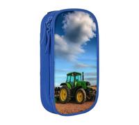 KHDKLXOHZ Simpatico astuccio fantasia con trattore agricolo di grande capacità, astuccio per cancelleria, astuccio con scomparti con cerniera, per studenti scolastici, ragazze, ragazzi, donne, uomini