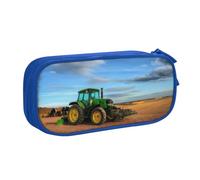 KHDKLXOHZ Simpatico astuccio fantasia con trattore agricolo di grande capacità, astuccio per cancelleria, astuccio con scomparti con cerniera, per studenti scolastici, ragazze, ragazzi, donne, uomini