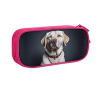 KHDKLXOHZ Simpatico astuccio per matite con cane labrador di grande capacità, astuccio per cancelleria, astuccio con scomparti con cerniera, per studenti scolastici, ragazze, ragazzi, donne, uomini