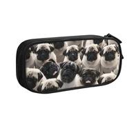 KHDKLXOHZ Simpatico astuccio per matite di grande capacità, astuccio per cancelleria, astuccio con scomparti con cerniera, per studenti scolastici, ragazze, ragazzi, donne, uomini, Nero , 3 D, Zaino