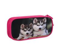 KHDKLXOHZ Simpatico astuccio per matite di grande capacità, astuccio per cancelleria, astuccio con scomparti con cerniera, per studenti scolastici, ragazze, ragazzi, donne, uomini, rosa, 3 D, Zaino