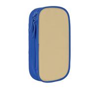 KHDKLXOHZ Simpatico astuccio per matite di grande capacità, color cachi chiaro, astuccio per cancelleria, astuccio con scomparti con cerniera, per studenti scolastici, ragazze, ragazzi, donne, uomini