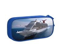 KHDKLXOHZ Simpatico astuccio per matite di grande capacità, con nave da crociera, astuccio per cancelleria, astuccio con scomparti con cerniera, per studenti scolastici, ragazze, ragazzi, donne