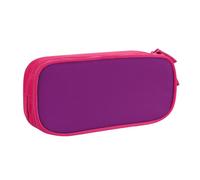 KHDKLXOHZ Simpatico astuccio Wei viola di grande capacità, astuccio per cancelleria, portapenne con scomparti con cerniera, per studenti scolastici, ragazze, ragazzi, donne, uomini, rosa, 3 D, Zaino