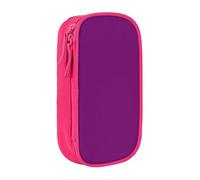 KHDKLXOHZ Simpatico astuccio Wei viola di grande capacità, astuccio per cancelleria, portapenne con scomparti con cerniera, per studenti scolastici, ragazze, ragazzi, donne, uomini, rosa, 3 D, Zaino