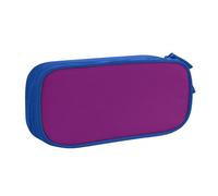 KHDKLXOHZ Simpatico astuccio Wei viola di grande capacità, astuccio per cancelleria, portapenne con scomparti con cerniera, per studenti scolastici, ragazze, ragazzi, donne, uomini, Blu, 3 D, Zaino