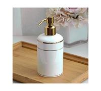 KHDONT Agriturismo Dispenser di Sapone in Ceramica da 18,5 Once / 550 ml con Pompa d'oro Dispenser di Sapone Liquido lozione di Olio Essenziale per Bagno Cucina Bottiglia a Pompa