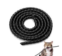 KHDULQ Nascondi Cavi,Copri Cavi Elettrici 5M Raccogli Cavi Tagliabile Guaina Guaina Per Cavi Elettrici Passacavo Per Protezione Dei Cavi Organizzatore Cavi Avvolgicavo 10mm (Nero)