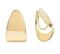 KHDULQ Orecchini Senza Buco Donna14K, Design Classico Placcato Oro, Orecchini Anallergici Donna, Temperamento, Alla Moda, Per Ragazze con Basse Allergie (spesso)