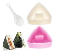 KHDULQ Stampo Per Onigiri,Set di 3 Stampi Palline di Riso Sushi Stampo Per Palline Riso a Triangolo Stampo Onigiri Sushi Mold Fai da Stampo Bento Palline di Riso per Ristorante,Campeggio,Famiglia