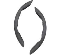 KHDWOB 2 Pezzi Coprivolante Auto, per Volkswagen VW Taigo Touran Tiguan CC Beetle Passat Jetta B6 B7 B8,Traspirante e Antiscivolo Copertura Protettiva per Il Volante, Coprivolante a Segmenti,Grey