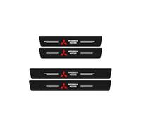 KHDWOB 4 Pezzi Battitacco Auto in Fibra di Carbonio per Mitsubishi L200 2015-2021, Pellicola Protettiva Soglia Porta Adesivi, Accessori Auto Styling Esterno,Black