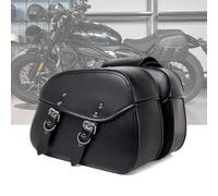 KHDWOB Borse Laterali Moto per Harley Davidson XL883 1986-2014, Borsa Laterale Moto Vintage Impermeabile in Pelle Pu con Chiusura Rapida Borsa Porta Attrezzi da Viaggio,C