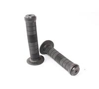 KHE - Manopole Pyramid BMX con estremità del manubrio e flange solo 185 g, colore: Nero