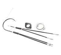 KHE MVP BMX Rotor Set 1 1/8 con cavo viti M6 nero come SST ORYG Odyssey