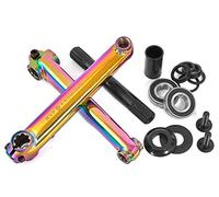 KHE MVP BMX - Set manovella 8T MID BB CrMo 19 mm, per asse Oil-Slick Jet Fuel 170 mm
